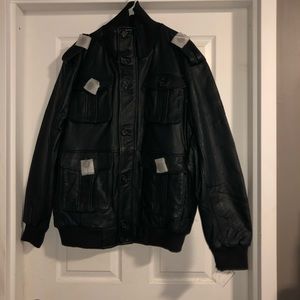 Men leather jacket
